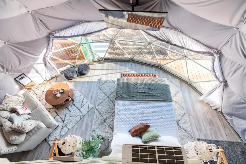 Glamping Dome Near Hurricane Mills Tennessee